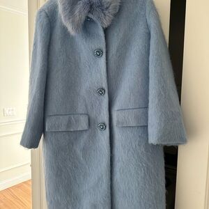 Elegant powder blue Kate Spade Coat